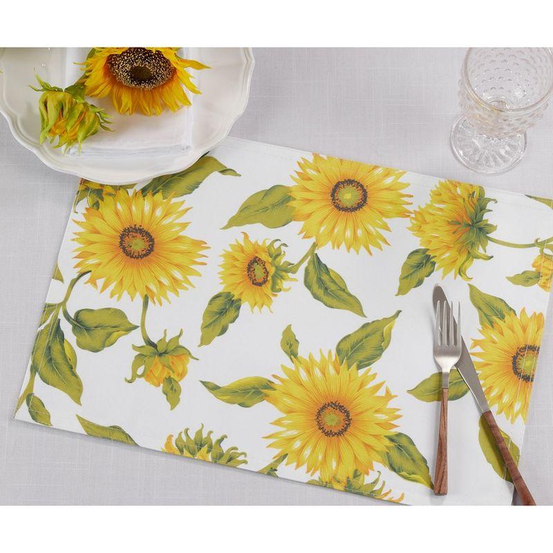 Girassol Polyester No Pattern Rectangle Placemat