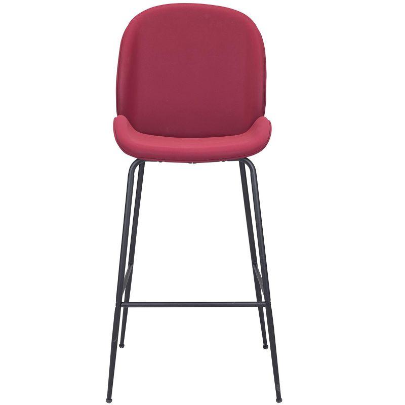 Zuo Miles Barstool Red