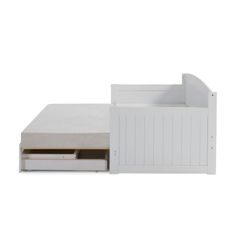 Alaterre Furniture King Harmony Kids' Daybed with Conversion White