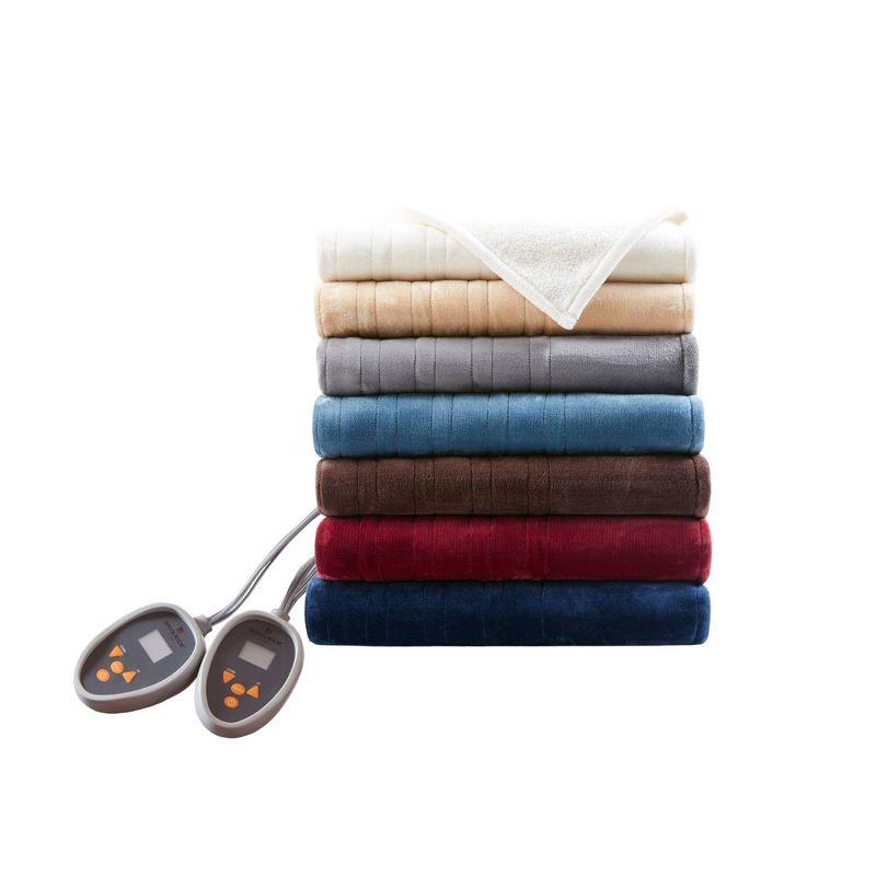 Plush to Berber Electric Heated Bed Blanket