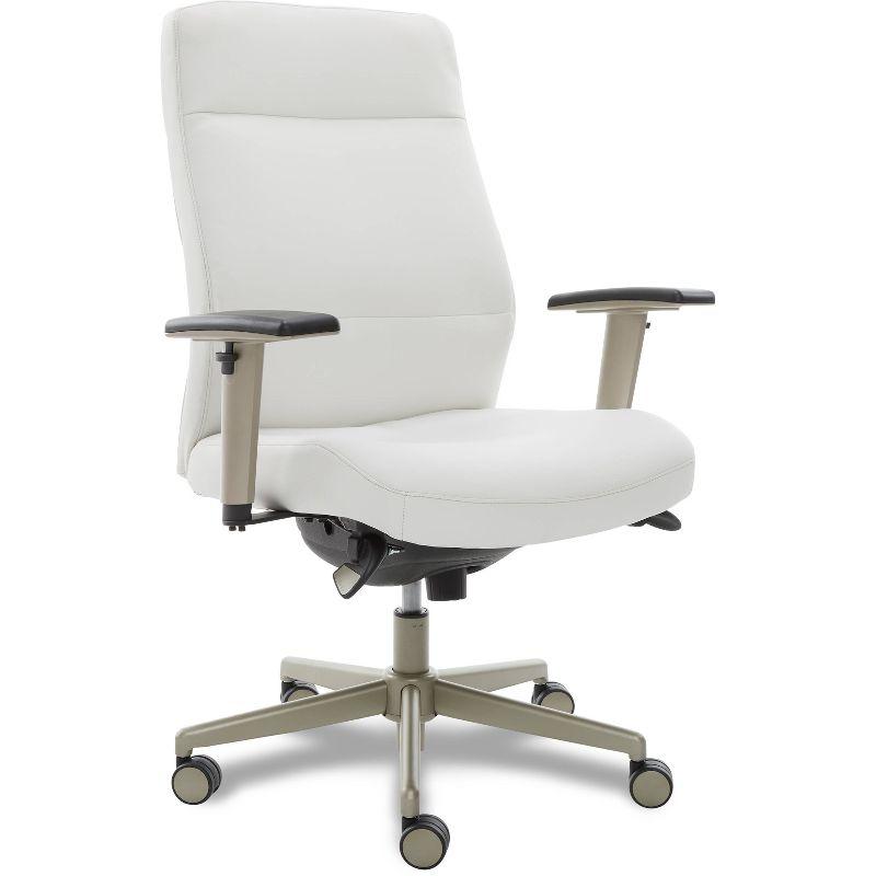 La-Z-Boy Baylor Bonded Leather Adjustable Ergonomic Executive Office Chair with Lumbar Support