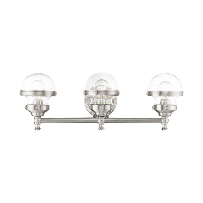 Livex Lighting Oldwick 3 - Light Vanity in  Brushed Nickel