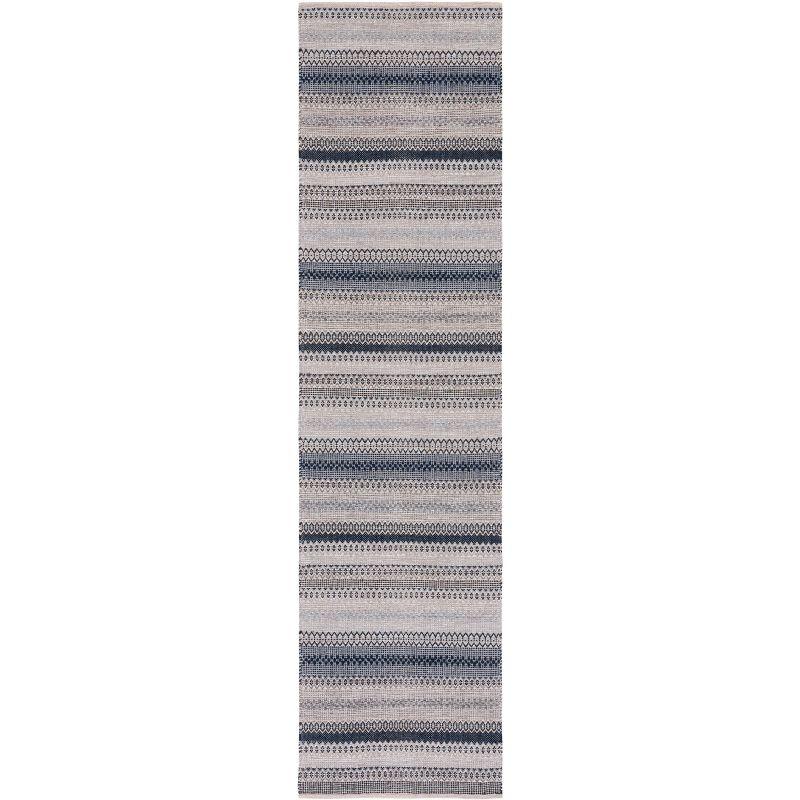 Kilim KLM475 Hand Woven Runner Rug - Grey/Black - 2'3"x9' - Safavieh.