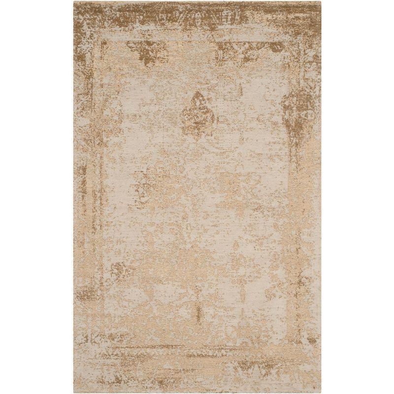 Sand Flat Woven Synthetic Vintage Area Rug, 3' x 5'