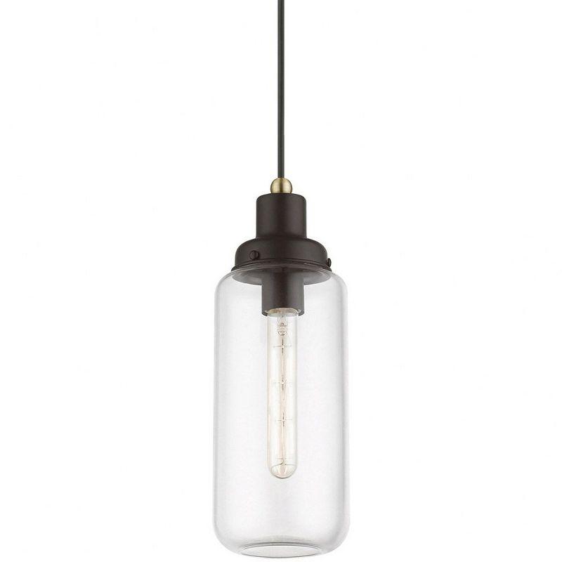 Livex Lighting Oakhurst 1 - Light Pendant in  Bronze/Antique Brass