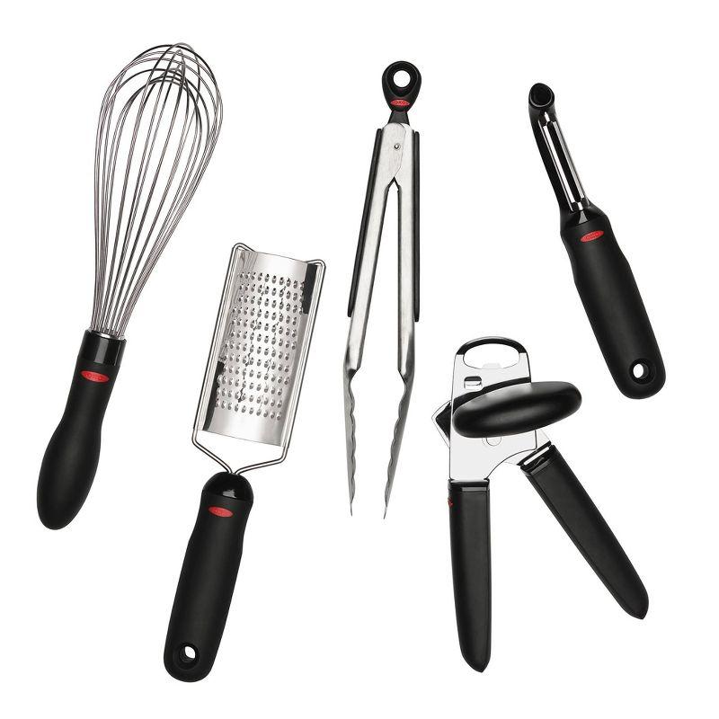 OXO 17pc Culinary and Utensil Set: Kitchen Utensils, Nylon & Stainless Steel, Adult Cooking Tools, Hand Wash