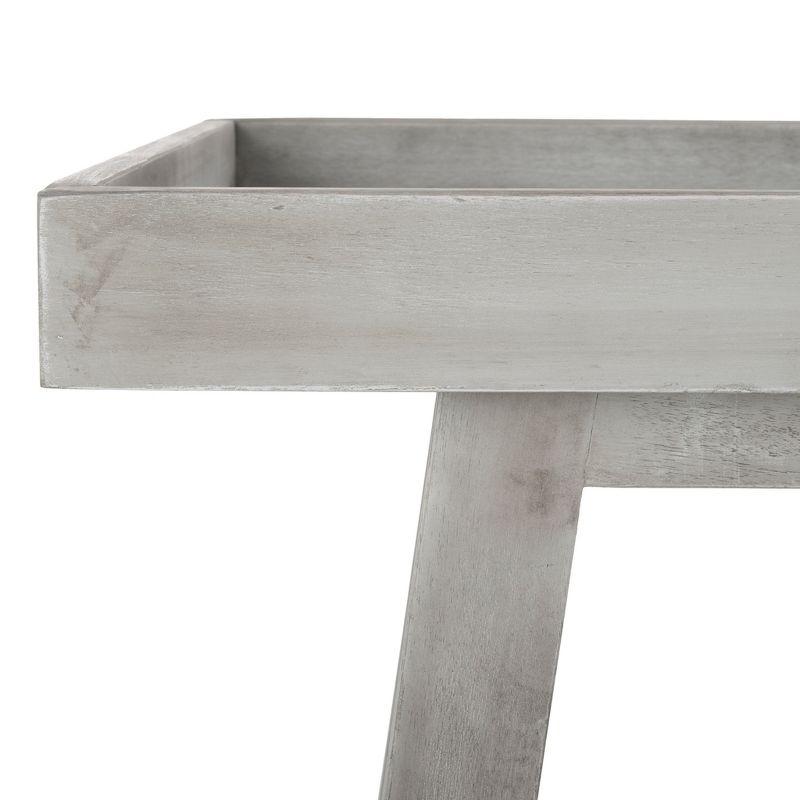Renzo Indoor/Outdoor Serving Cart PAT7032 - Grey Wash - Safavieh