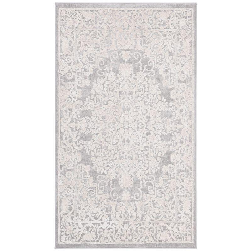 Reflection RFT664 Power Loomed Runner Rug - Light Grey/Cream - 2'3"x6' - Safavieh.