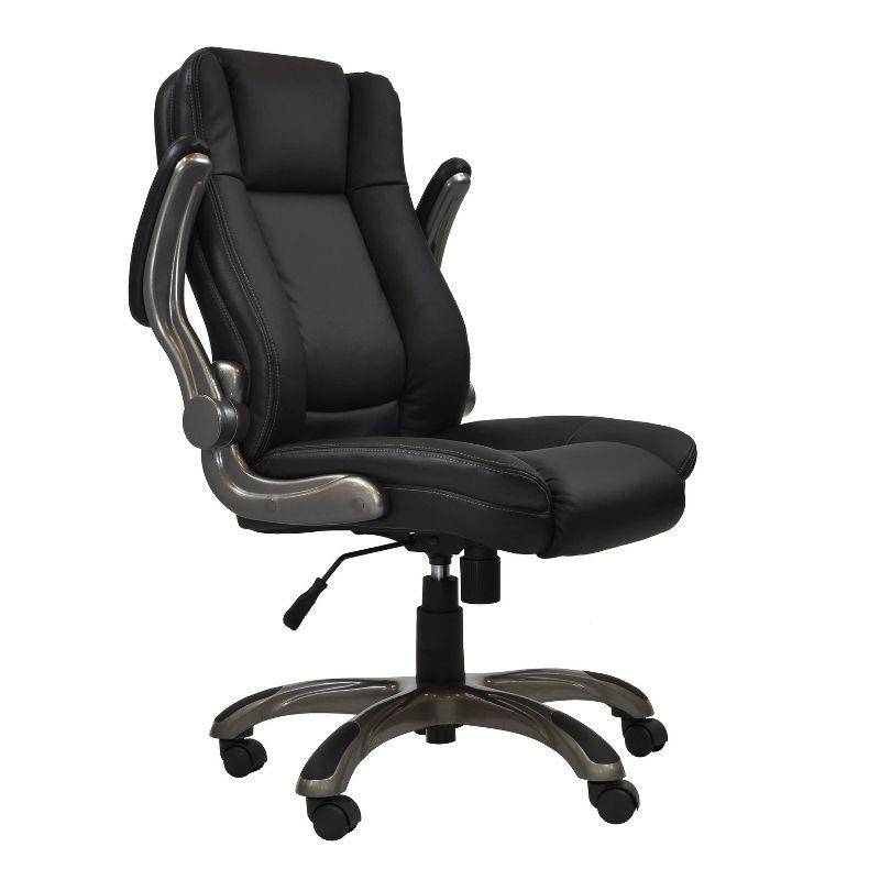 Winston Porter Baillie Medium Back Executive Office Chair with Flip-Up Arms