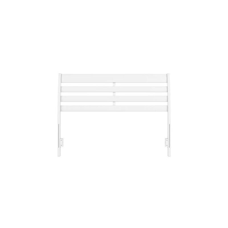 AFI Furnishings Savannah Full Solid Wood Headboard with Attachable Charger in White