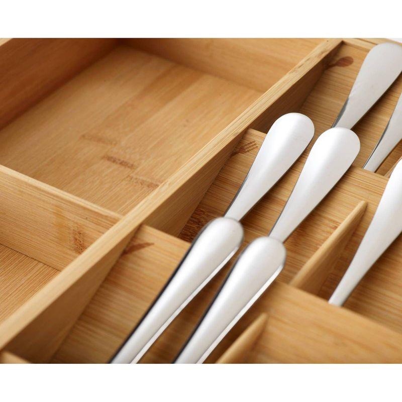 Joseph Joseph DrawerStore Bamboo Expandable Cutlery, Utensil and Gadget Organizer