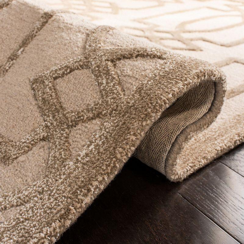 Bella BEL138 Hand Tufted Indoor Runner Rug - Sand/Brown - 2'6"x4' - Safavieh