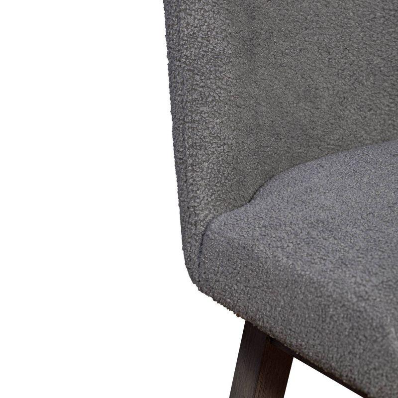 Armen Living 40" Amalie Swivel Barstool Gray