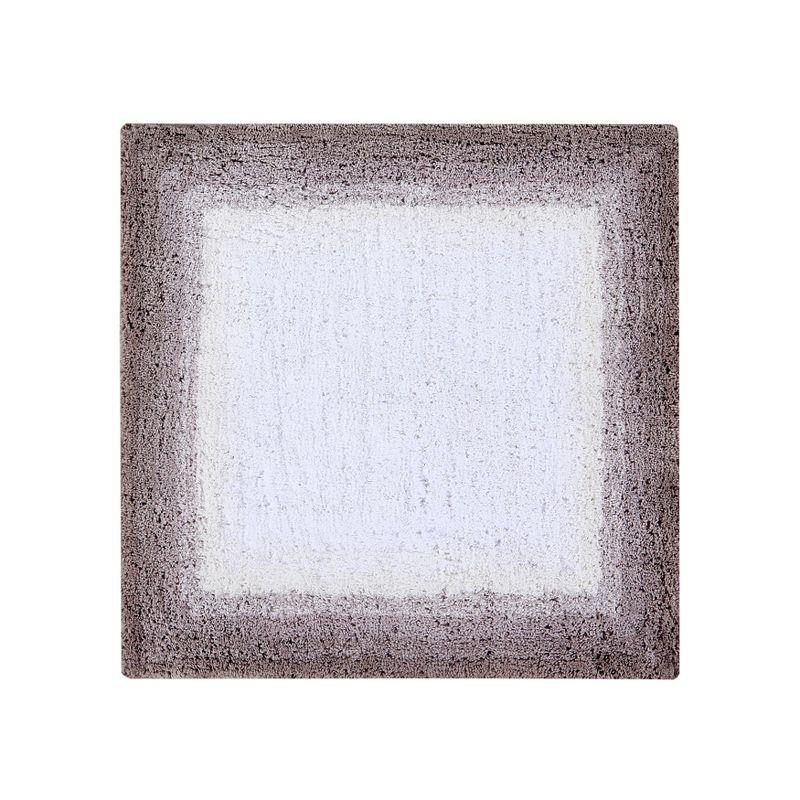 Better Trends Torrent 100% Cotton Tufted Non- Slip Backing Bath Rug 24" Square - Beige