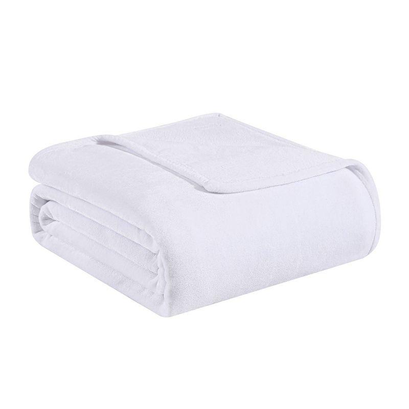 Tommy Bahama Solid Ultra Soft Plush Reversible Blanket