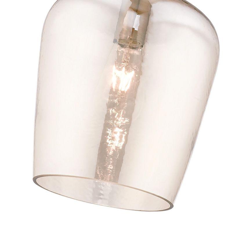 Livex Lighting Art Glass 1 - Light Pendant in  Antique Brass