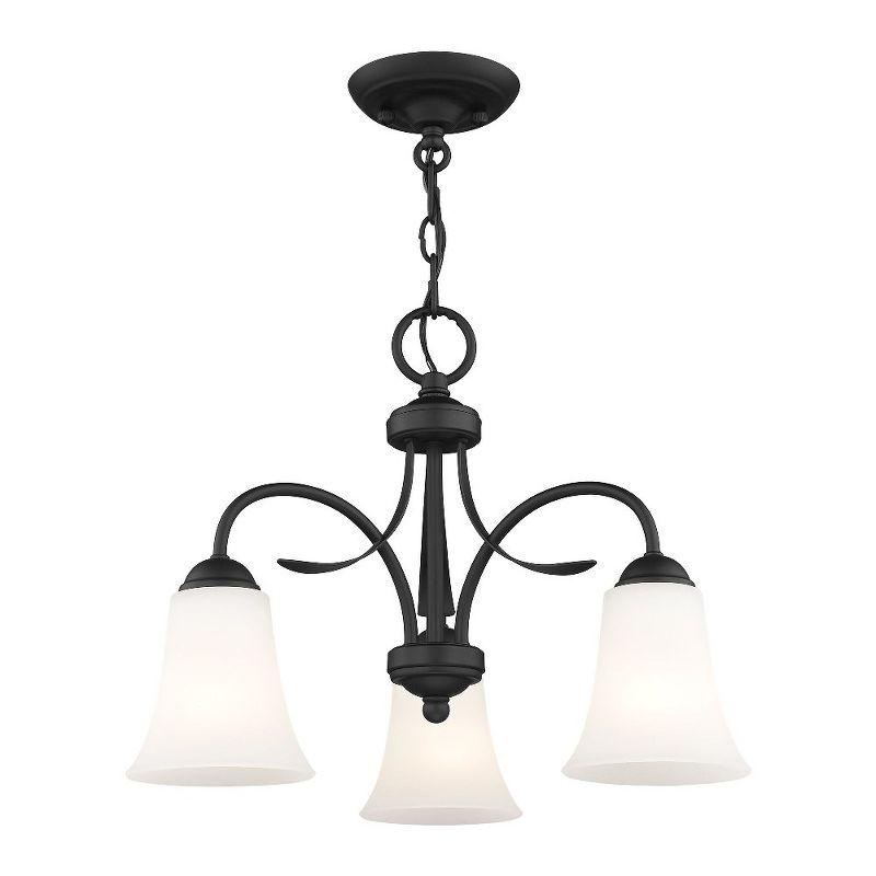 Livex Lighting Ridgedale 3 - Light Flush Mount in  Black