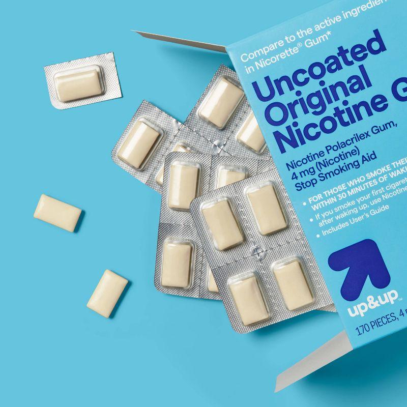 Nicotine 4mg Gum Stop Smoking Aid - Original Flavor - 170ct - up&up™