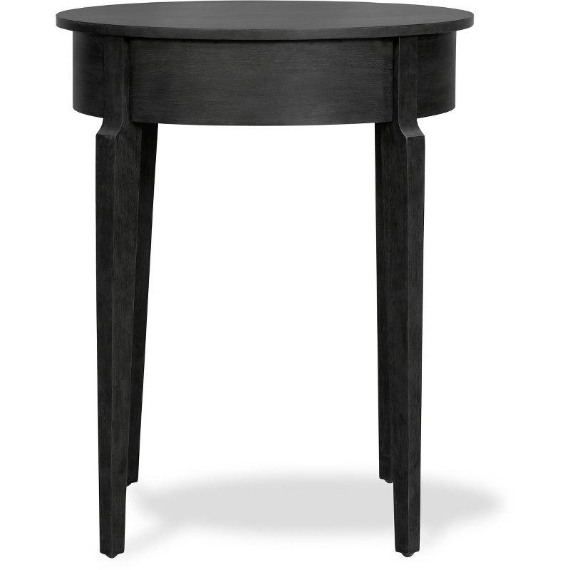 Thaddeus Round Side Table Dark Gray - Finch