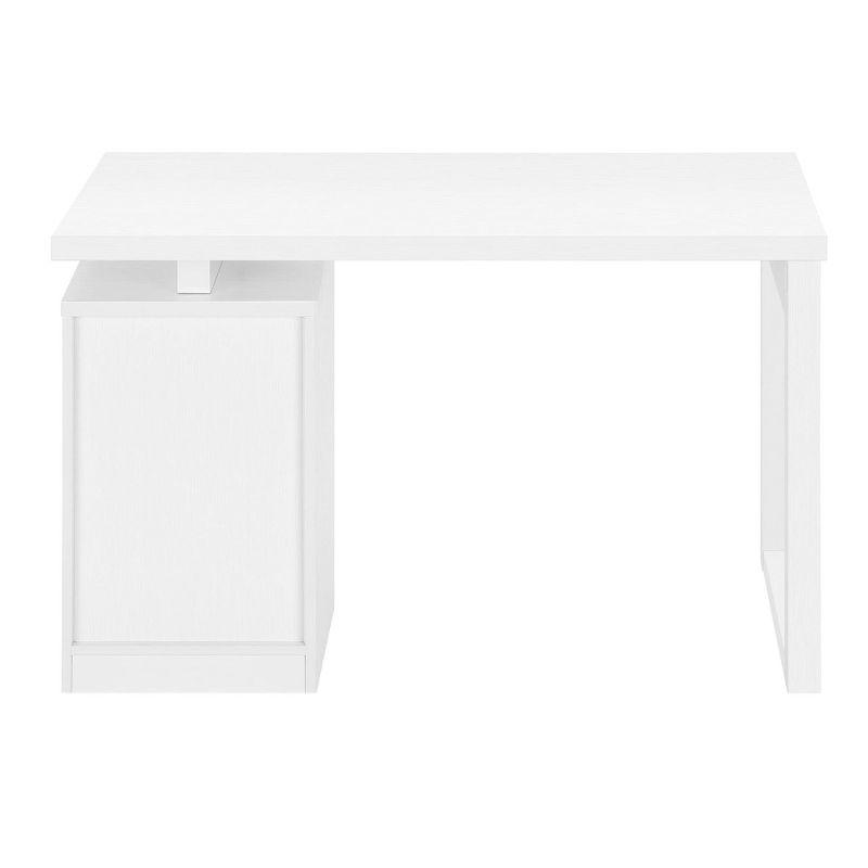 Monarch Specialties Computer Desk Home Office Laptop Left Right Set-Up Storage Drawers 48InchL Work Laminate White Contemporary Modern