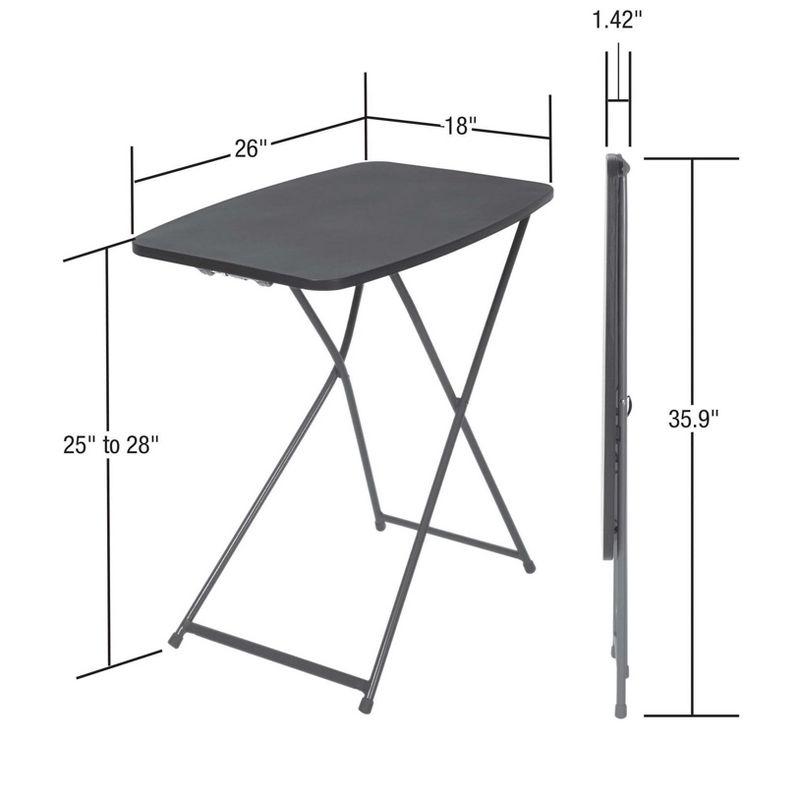 COSCO Personal Folding Activity Table, Set of 2, Black