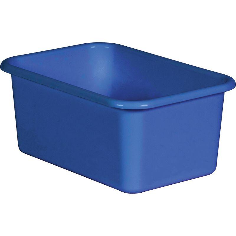 Teacher Created Resources® Blue Small Plastic Storage Bin, Pack of 6