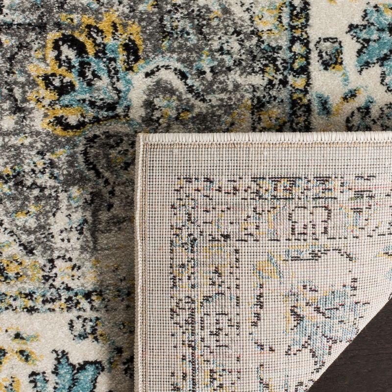 Evoke EVK220 Power Loomed Area Rug - Grey/Gold - 10'x14' - Safavieh.