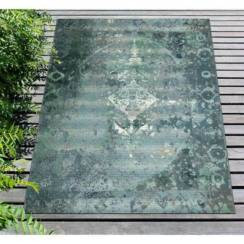 Liora Manne Marina Kermin Indoor/Outdoor Rug Blue 3'3" x 4'11"