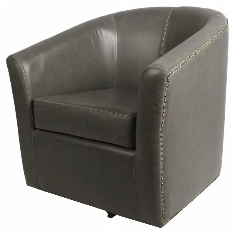 New Pacific Direct Ernest Bonded Leather Swivel Chair
