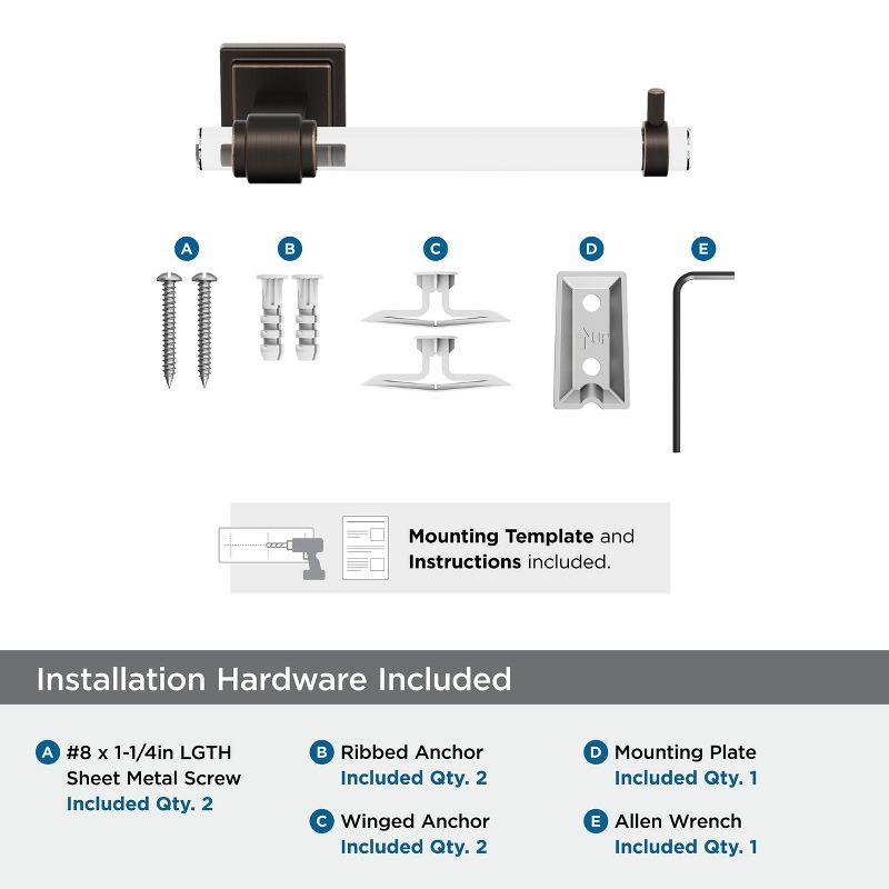 Amerock Glacio Wall Mount Toilet Paper Holder BH36061CORB