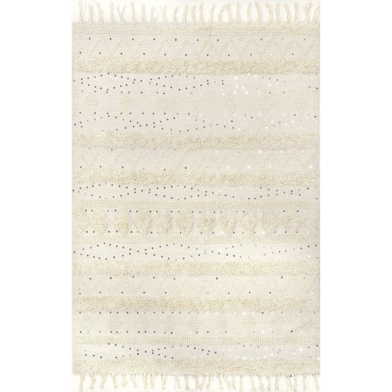 Nuloom Chandy Textured Wool Area Rug, 12' x 15', Cream