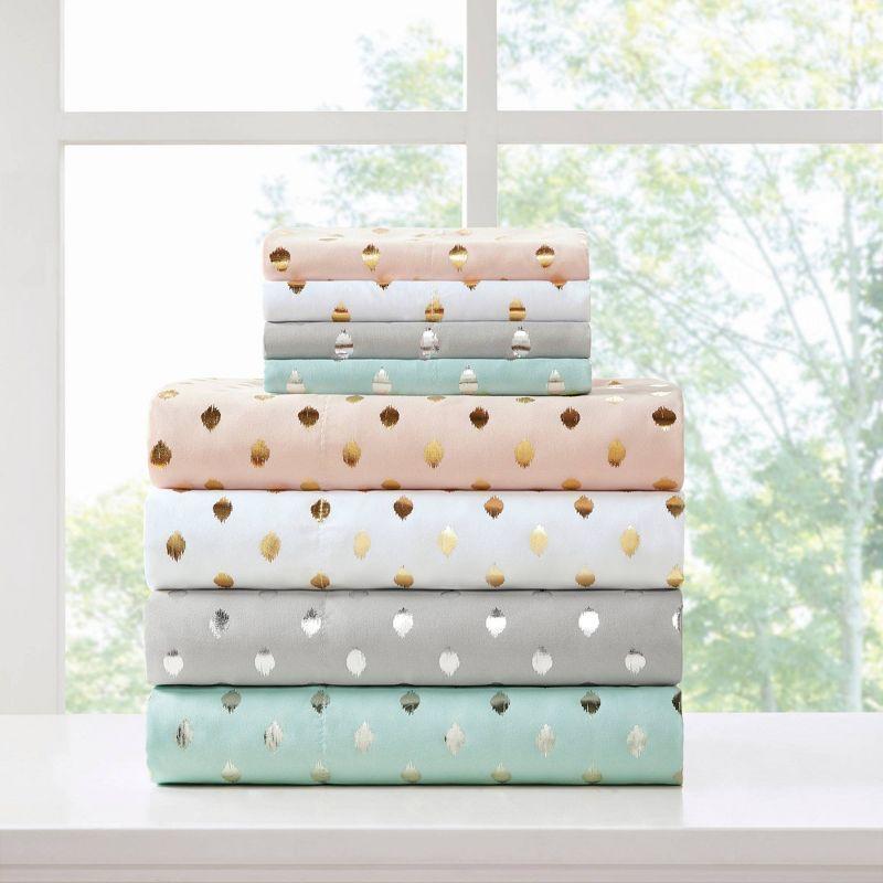 Metallic Dot Printed Sheet Set