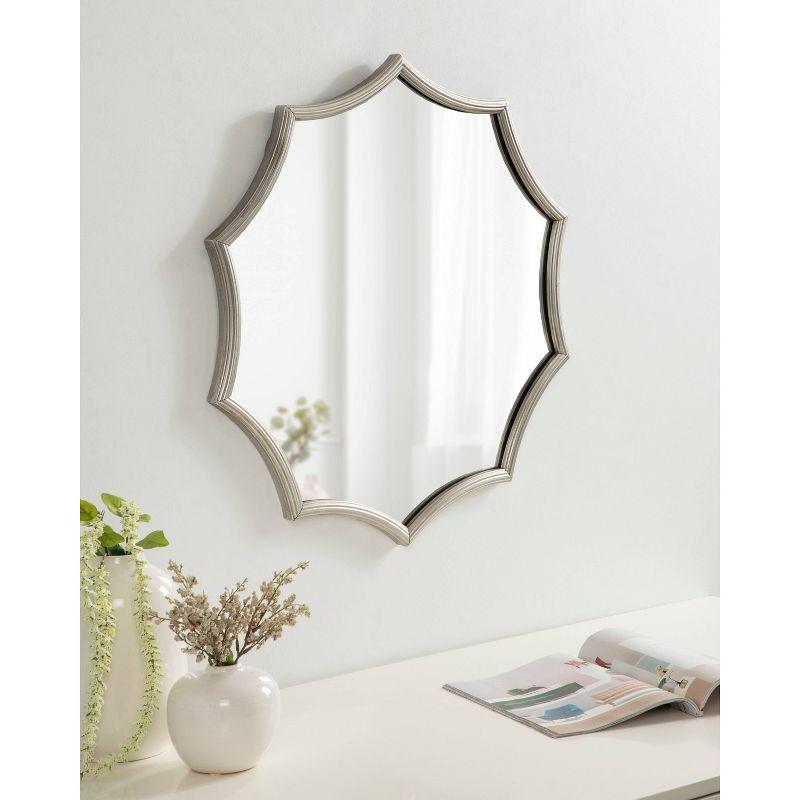 Lalina Scalloped Round Framed Accent Mirror - Kate & Laurel All Things Decor