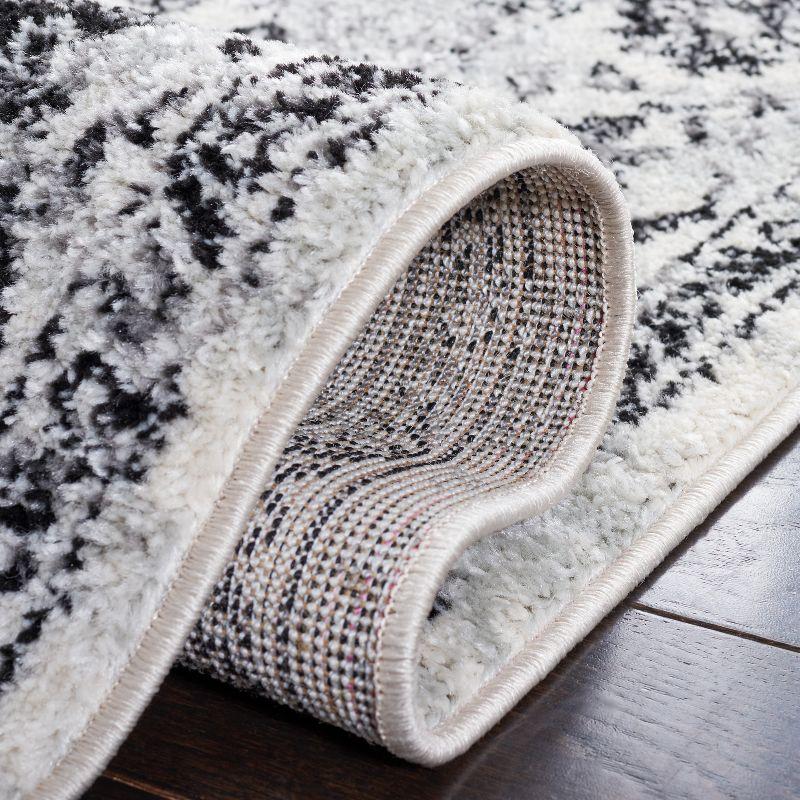 Tulum TUL282 Power Loomed Area Rug - Ivory/Black - 8'x10' - Safavieh.