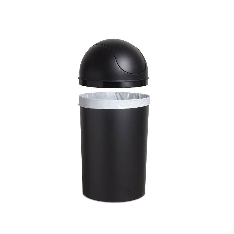 Plastic Swing Top Trash Can - 10 Gallons