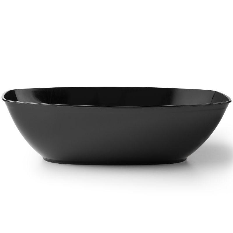 Posh Setting Black Oval Salad Bowl - 72 oz. - 4 Pack