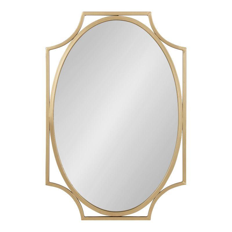 Kate and Laurel Rateau Scalloped Wall Mirror