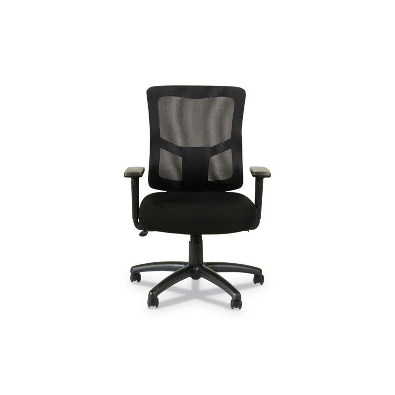 Alera Alera Elusion II Series Mesh Mid-Back Swivel/Tilt Chair, Adjustable Arms, Supports 275lb, 17.51" to 21.06" Seat Height, Black