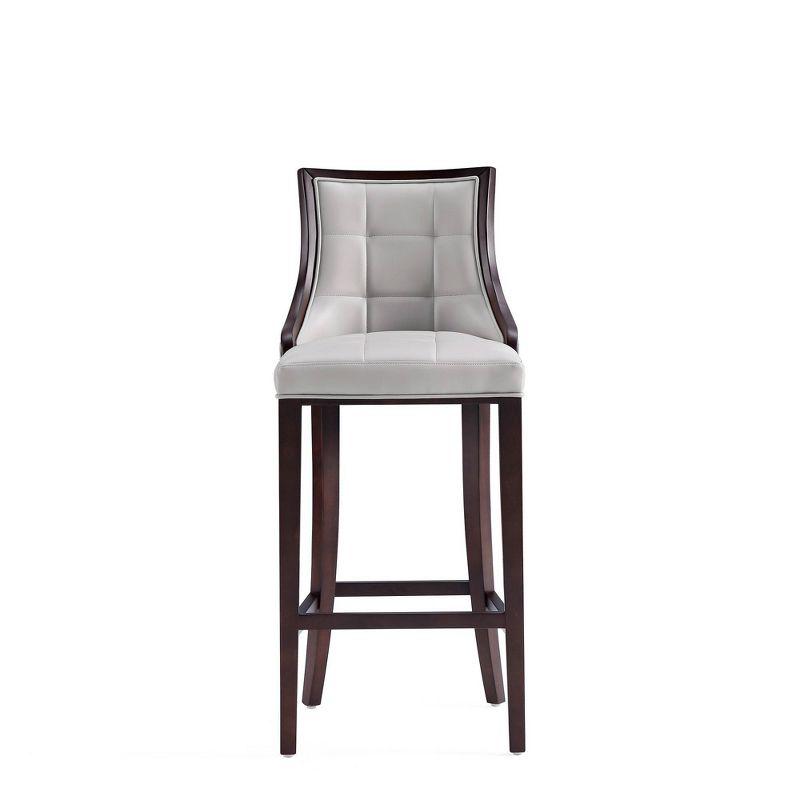 Fifth Avenue Upholstered Beech Wood Faux Leather Barstool - Manhattan Comfort