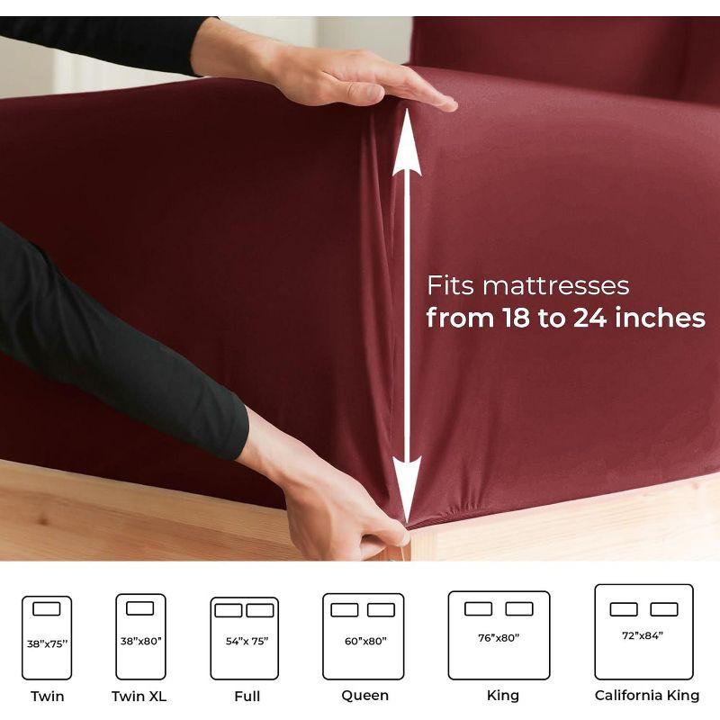 6 Piece Extra Deep Pocket Microfiber Sheet Set - CGK Linens