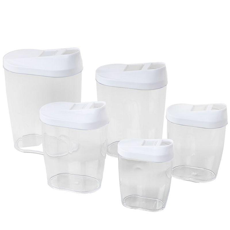 The Lakeside Collection 5-Pc. Store and Pour Container Set 5 Pieces