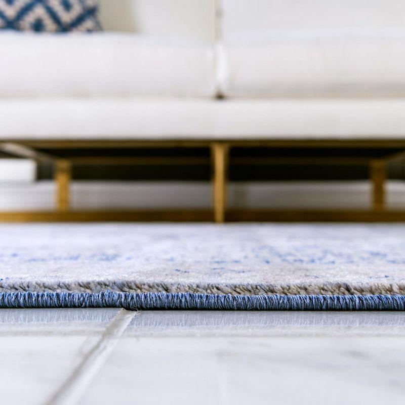 Unique Loom Asheville Collection Area Rug - Tanglewood (8'  x 10' Rectangle Blue/Light Blue)