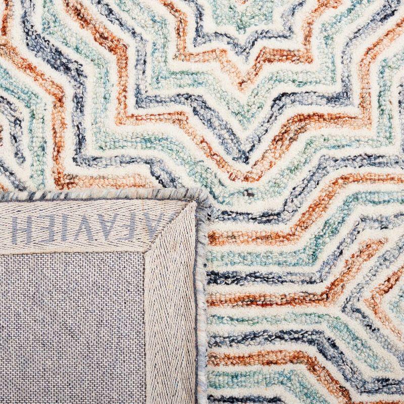 Capri CPR215 Tufted Indoor Runner Rug - Blue/Rust - 2'3"x9' - Safavieh