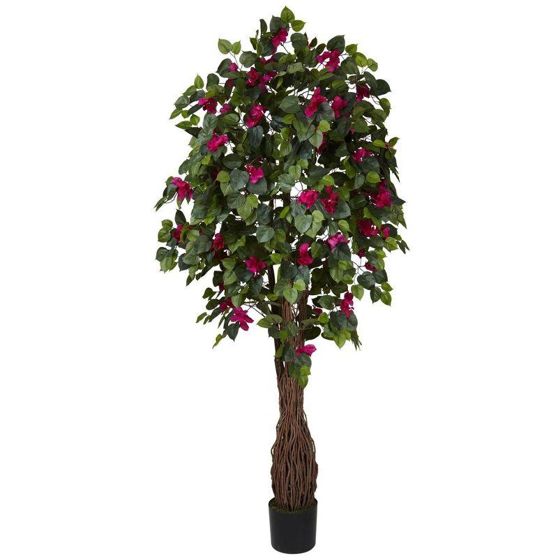 Nearly Natural 6-ft Multi Vine Bougainvillea Silk Tree