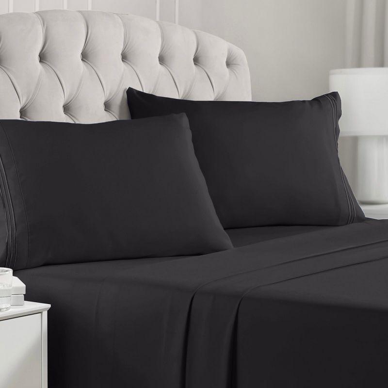 4 Piece Microfiber Sheet Set - Mellanni