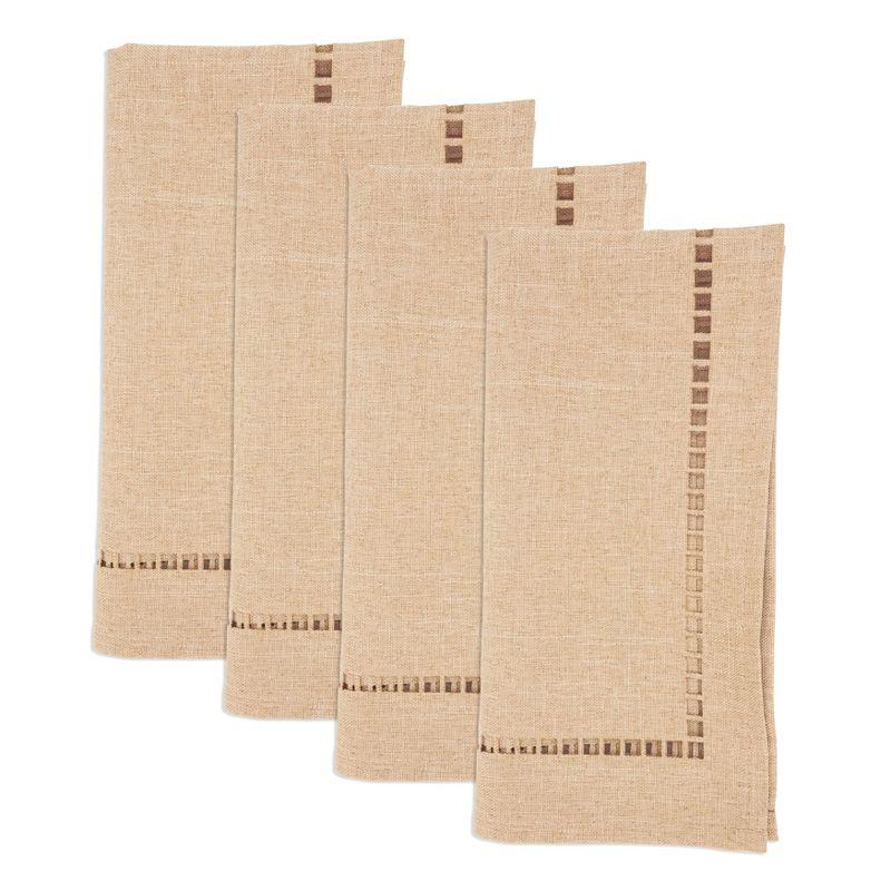 Saro Laser-Cut Hemstitch Napkin (Set of 4)