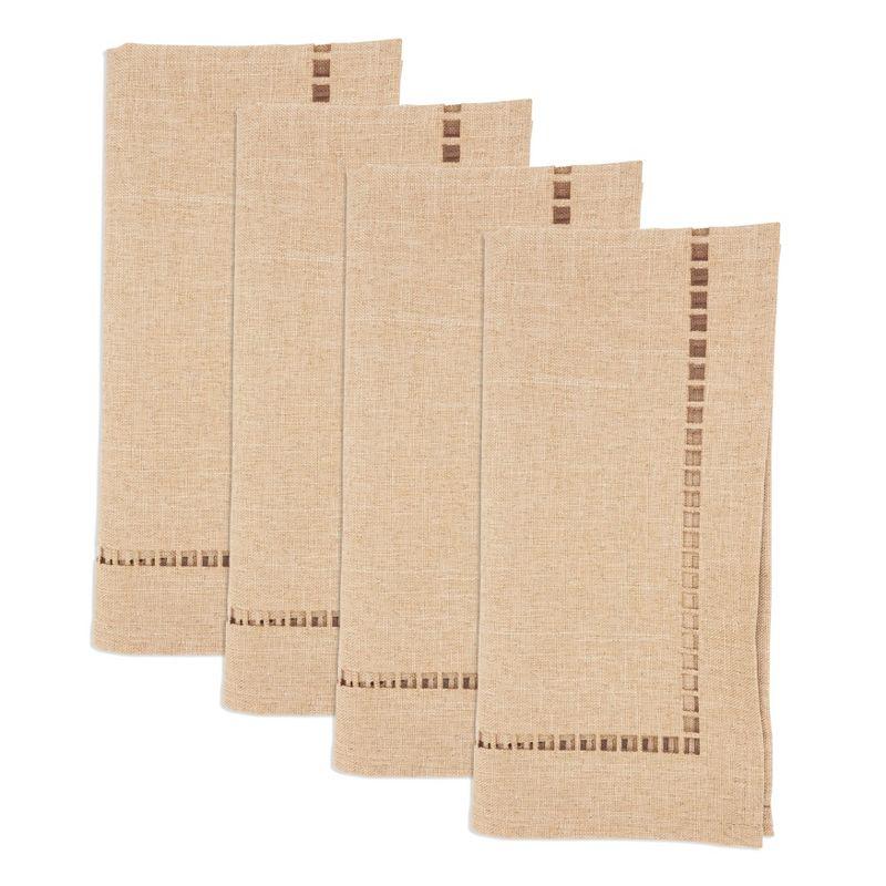 Saro Lifestyle Laser-Cut Hemstitch Napkin (Set of 4)