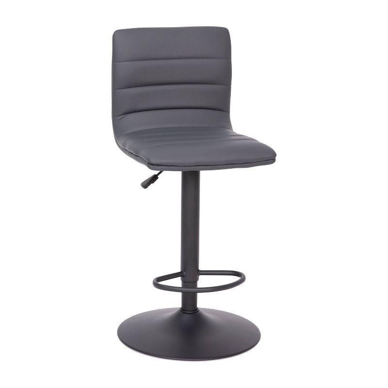 Taylor & Logan Rochester Swivel Upholstered Adjustable Height Counter Stool with Metal Frame