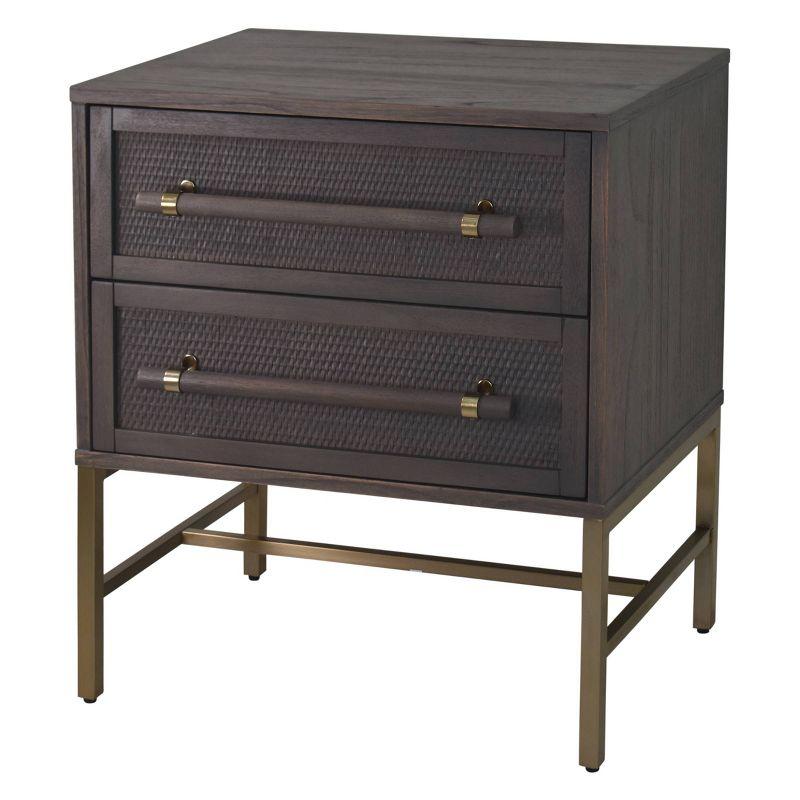 Sophia 2 Drawer Rattan Nightstand