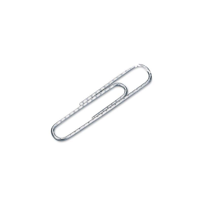 ACCO Paper Clips, #1, Nonskid, Silver, 100 Clips/Box, 10 Boxes/Pack